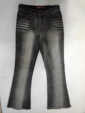 Zinnia  Jeans Hose Schlaghose Grau Stonewashed W28 L32