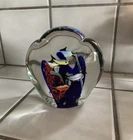 Vintage Murano Fish Aquarium Large Clam Shell Art Glass