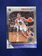 Jordan Poole RC 2019-20 NBA Hoops Premium Stock Chrome Rookie Card #223 Warriors