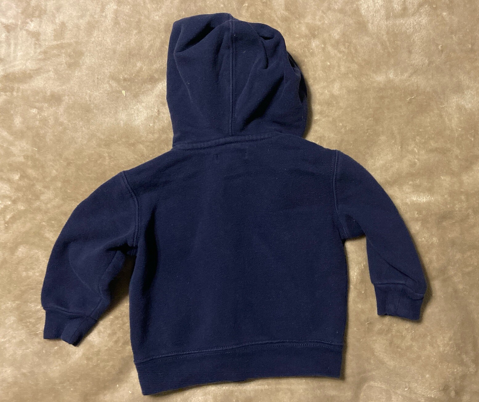 Ralph Lauren Felpa con Cappuccio Ragazzo 9 Mesi Blu Full Zip Giacca Polo Logo PONY