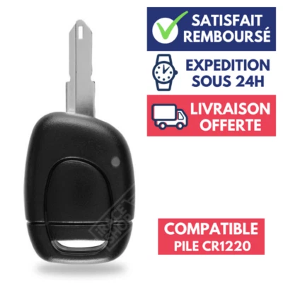 Coque Clé Boitier de Télécommande pour Plip RENAULT Clio Twingo Kangoo Phase