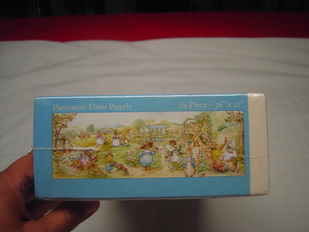 ピーターラビット RARE Tom Kitten's Garden 24 Piece Panoramic Floor Puzzle