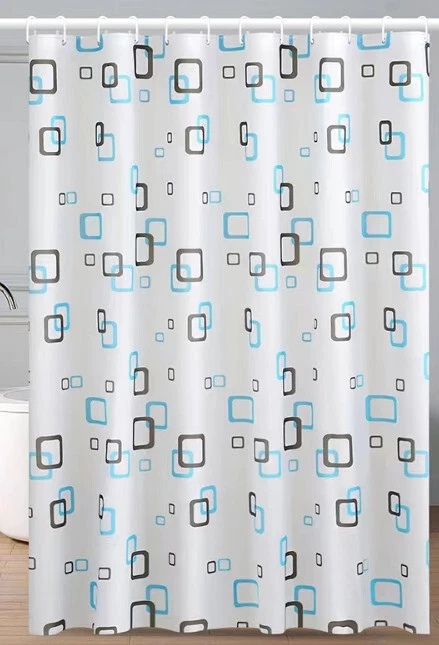 Shower Curtain With Hooks   BATH SHOWER MAT ANTI-SLIP - Image 2 of 4