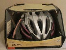 NEW Bontrager Sonic Elite Helmet - Silver/pink STRIPPING 60 - 64 CM with Gloves