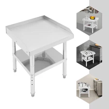 24" x 24" Stainless Steel Kitchen Work Table Commercial w/ Backsplash Kitchen