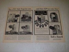 1956 Bell  Howell TDC Slide Projectors Ad - Headliner