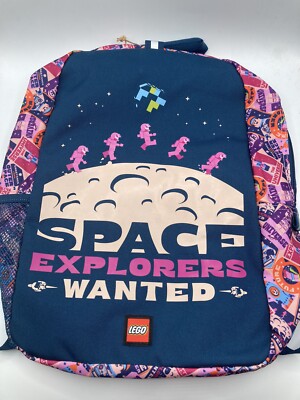 Lego Space Explorers Wanted Backpack NEW WITH TAGS NWT Boys Girls Unisex Bag Zip