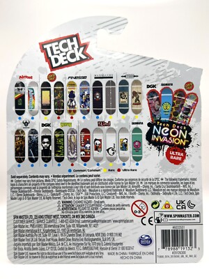 Tech Deck Fingerboard | Santa Cruz NEON INVASION - ULTRA RARE