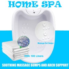 Foot Soak Bucket Household Massage Wash Basin Feet Tub For Ionic Detox Machine