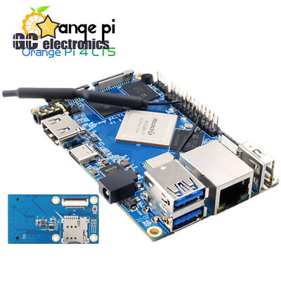 Orange Pi4 Lts RK3399 64bit 3GB Quad Core Development Board 16GB EMMC A3GS