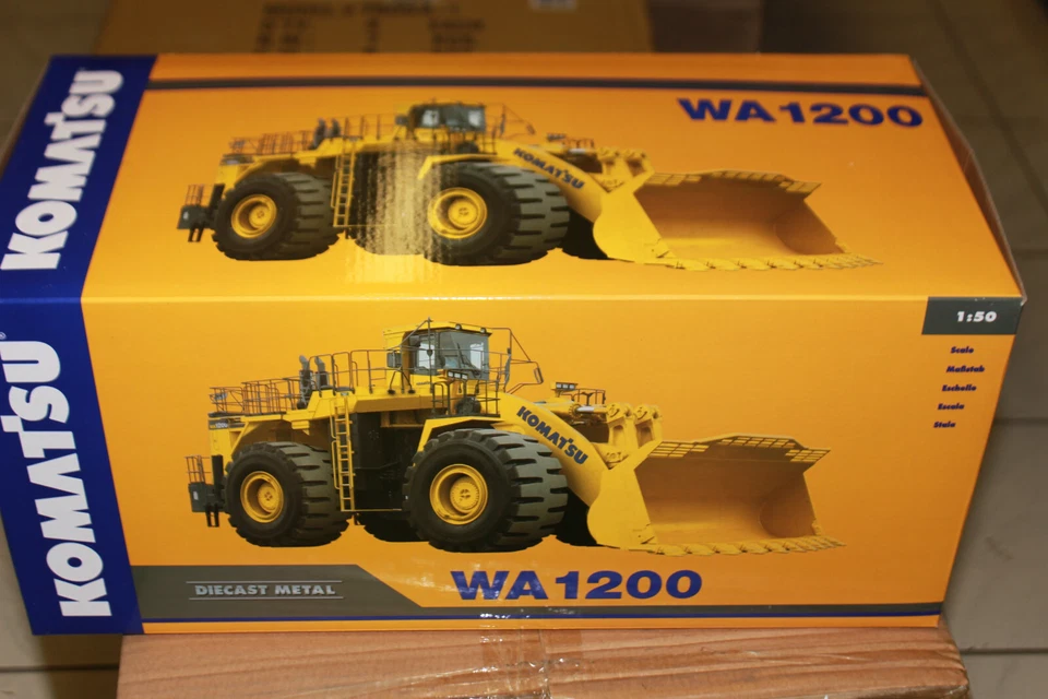NZG 889 Radlader WA 1200 Komatsu 1:50 NEU OVP - Bild 2 von 4