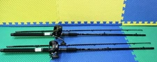 Okuma Classic Pro Black 7' 6" Line Counter Trolling Combo CPC-762-MA 20D 2 PACK!