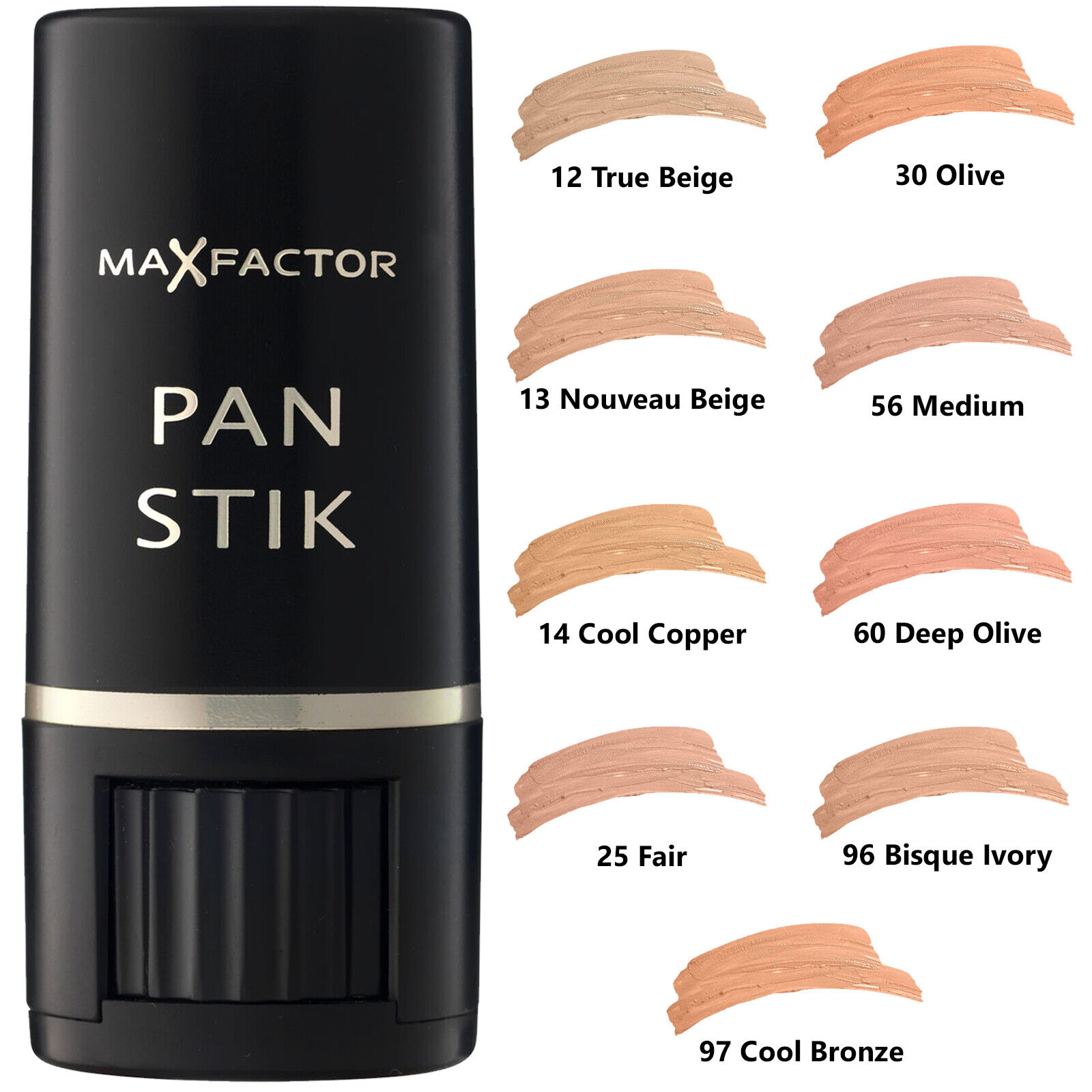 MAX FACTOR Panstik Pan Stik Full Coverage Foundation Stick 9g - &ast;ALL SHADES&ast;