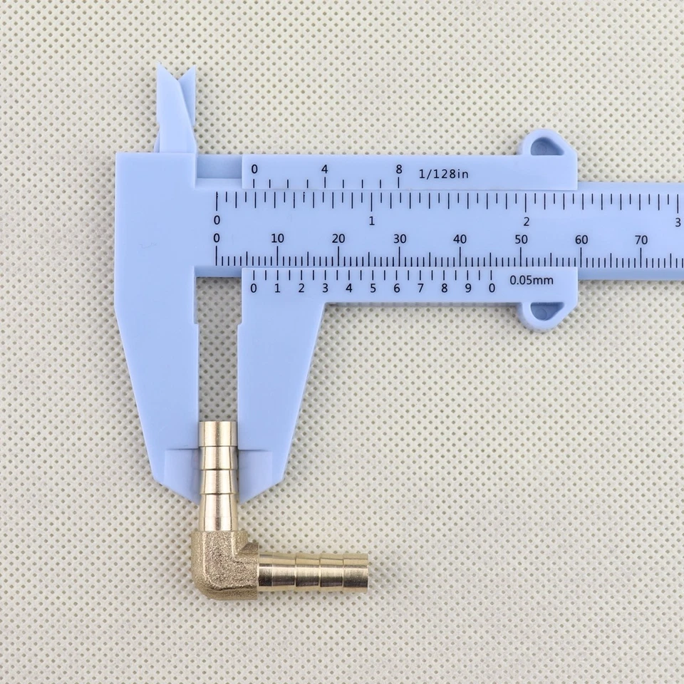 1Pcs 1/4 Inch (6mm) Brass Barbed Tube Pipe Fitting Hose Barb Elbow 90 Degree - Image 4 of 4