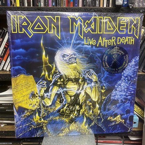 IRON MAIDEN - Live After Death : NEW 40th Anniversary DOUBLE Blue /Yellow VINYL