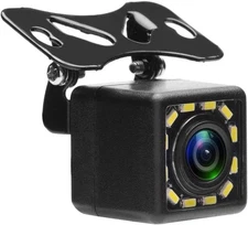 Camecho Waterproof Vehicle Backup Camera 170° Wide Angle with 12 LEDs