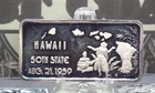 *HAMILTON MINT* 1oz .999 Silver Bullion *HAWAII* 50th State Art Bar ECC&C, Inc.