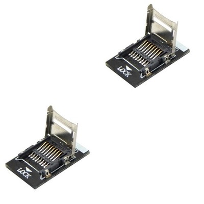 2 stücke T-Flash zu Micro Adaptermodul für Himbeer PI Molex Deck (schwarz)