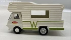 Tonka RV Camper Motorhome White Metal Cab Green Graphics Vintage Diecast Vehicle