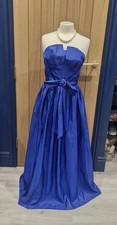 Vintage Royal Blue Prom Dress / Evening Gown Size 12 - Trina Lewis & Marjon