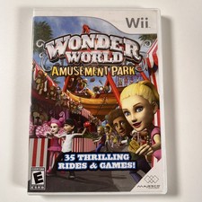 Wonder World Amusement Park Wii Complete in Box CIB TESTED