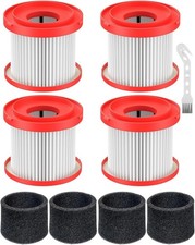 Milwaukee 49-90-1900 HEPA Filter Replacement 4-Pack for M18/M12 Vacuums