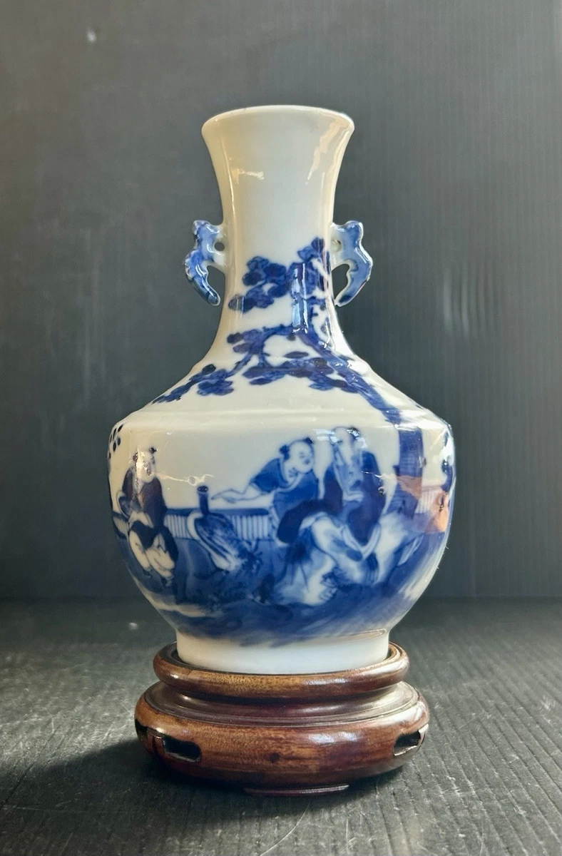 古董蓝色陶瓷中国盘子| eBay