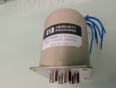 HF-Relais Coaxial Switch, Hewlett-Packard HP 87106B SP6T DC - 20 GHz Opt.100 Löt