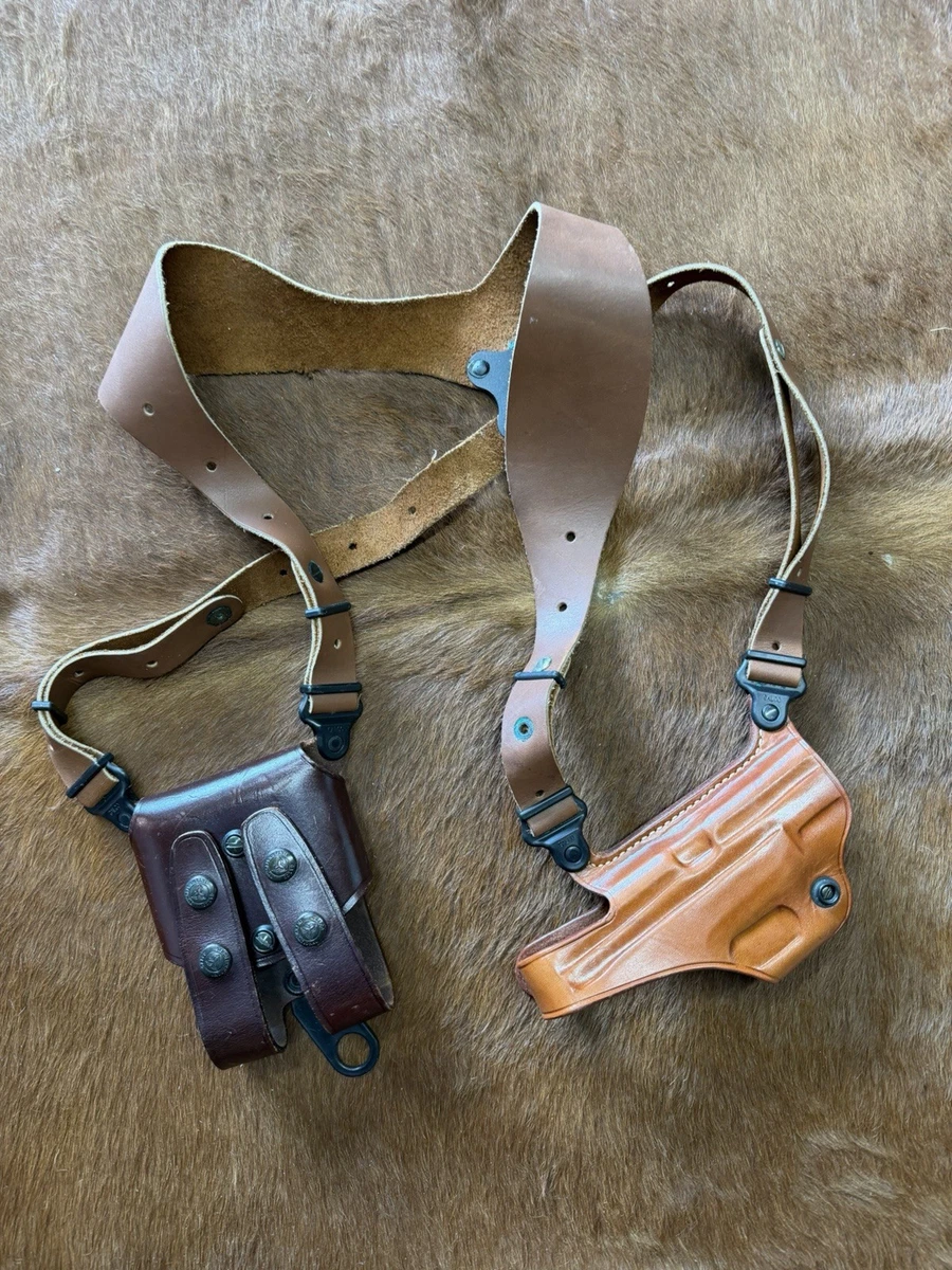 Galco Kodiak Hunter Shoulder Holster – For S&W N Frame .44 Model 29/629, 8 3/8" Barrel, Brown Leather, RH