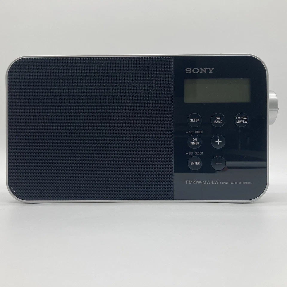 Sony ICF-M780SL Radio 4Band FM/SW/MW/LW Tragbar LC-Display Wecker Schwarz Digitl - Bild 2 von 4