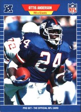 1989 Pro Set Ottis Anderson #554 New York Giants
