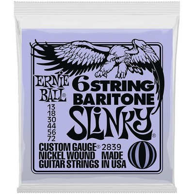 Saiten E-Gitarre Ernie Ball Slinky Baritone 2839 Gitarrensaiten E- Gitarre NEU