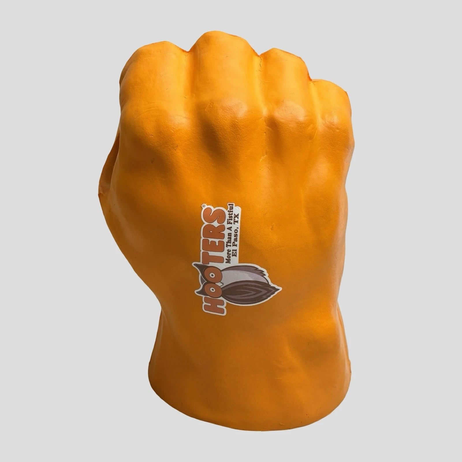 Hooters Orange Fan Fist Drink Holder Can Bottle Beer Foam Koozie Cooler Hulk