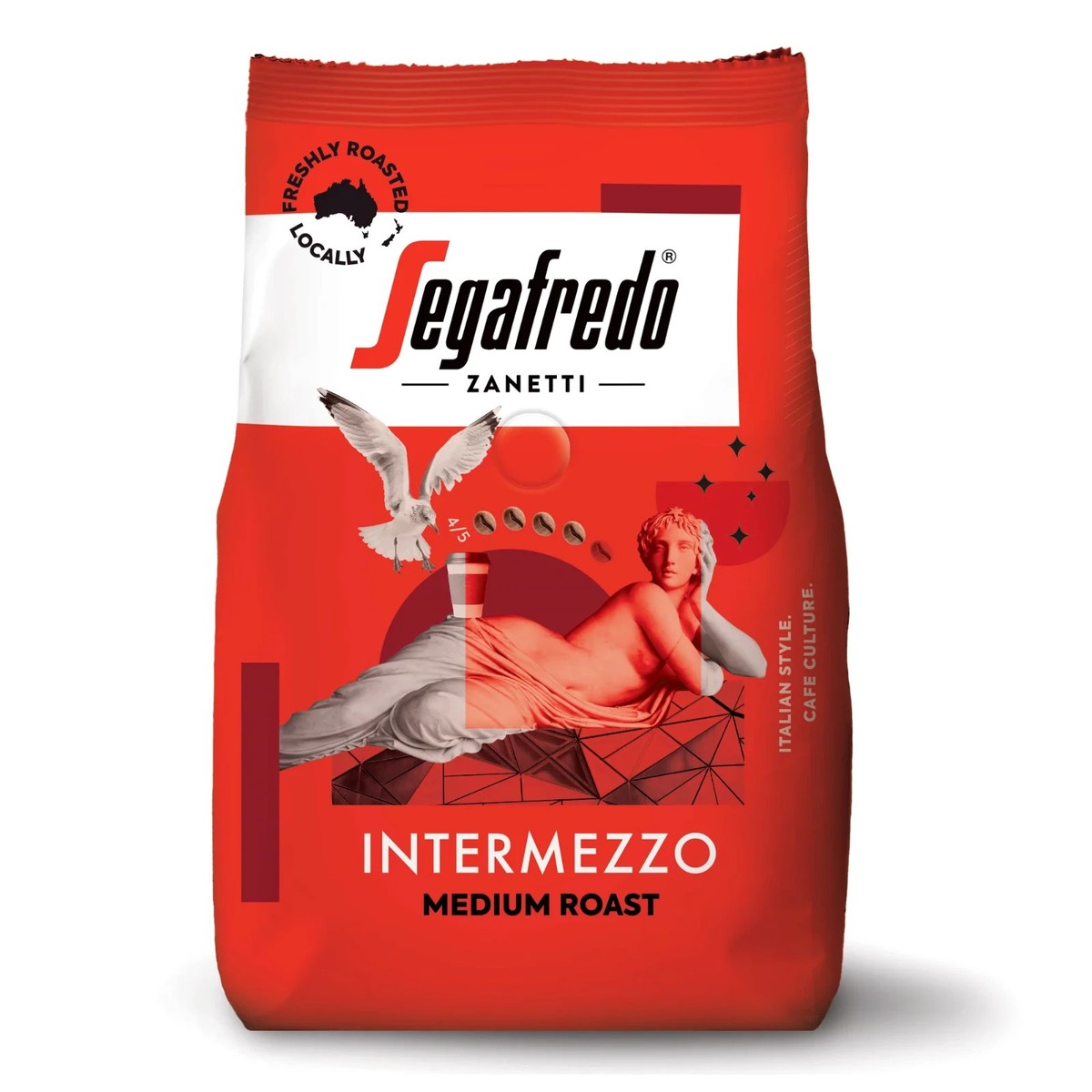 Segafredo Intermezzo コーヒー 1000g 2袋2kg Segafredo Intermezzo 1kg Espresso Coffee Beans Italian Speciality