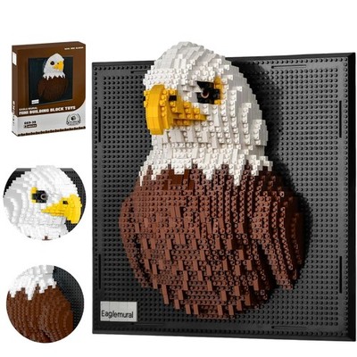 Adler 3D Tiere Wandkunst Mikro Mini Bausteine Bausatz für Erwachsene Bastelset
