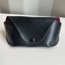 RAY-BAN Eyeglasses Sunglasses Shades Soft Black Clam Case Snap Button Closure