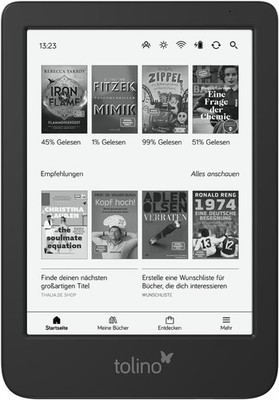 Tolino Shine 5 eReader 6 inch E-Ink Touchscreen - 16 GB Wi-Fi