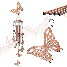 Butterfly Wind Chimes Outdoor Butterfly Gifts for Women/Men/Mom/Grandma/Wife ...