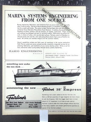 1962 ADVERTISEMENT for Fairliner 38 Empress yacht boat