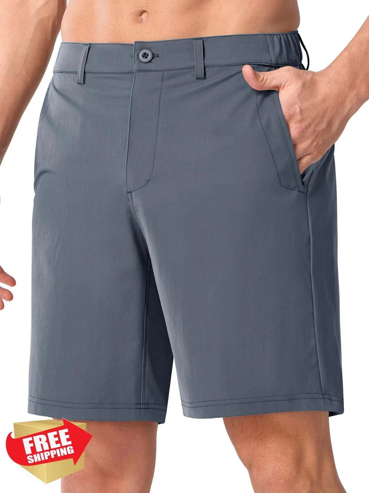 NORTHYARD Men's 9'' Golf Shorts Hybrid Lightweight Quick Dry Stretch