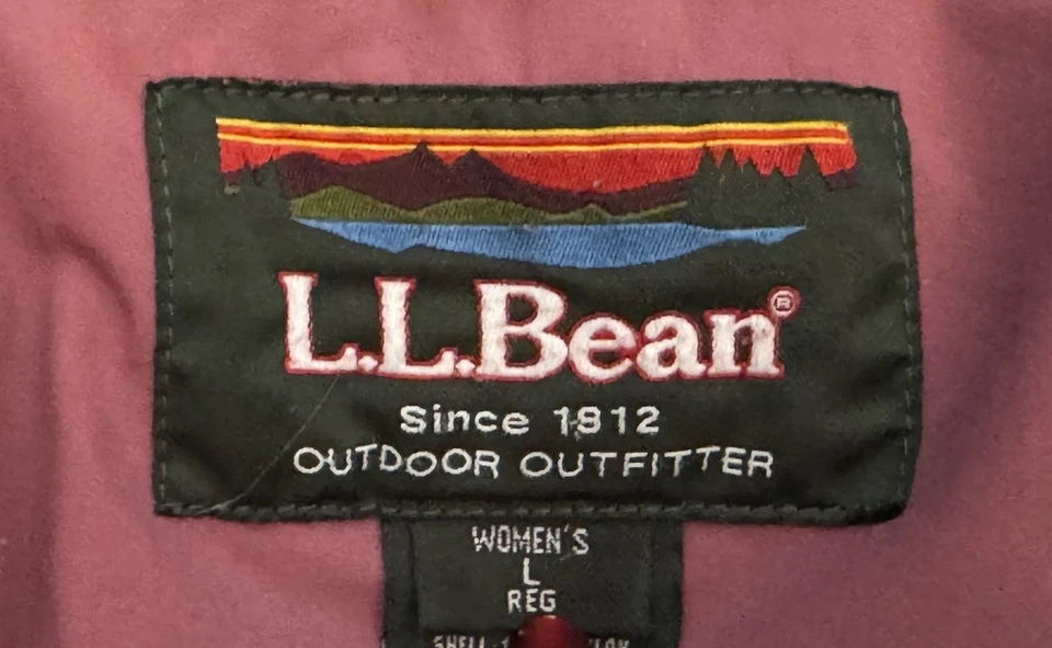 L.L. Bean Vtg Purple Goose Down Parka Puffer Coat Women’s Large Regular - Image 2 of 4