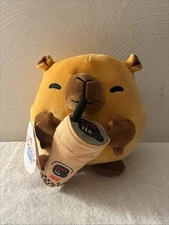Spencer Capybara ZURU Snackles Series 2 Plush Holding Kung Fu Tea 8" Soft Toy