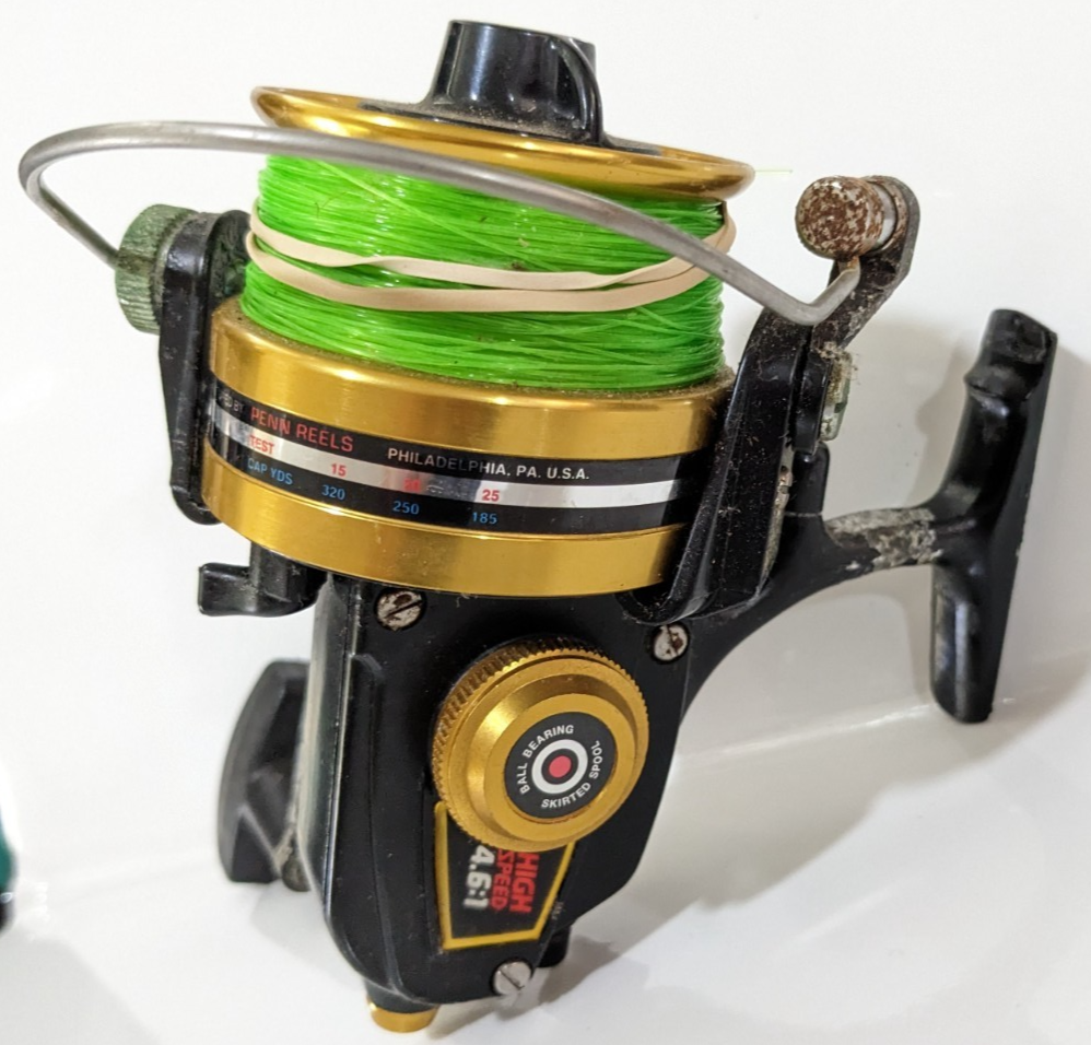 Penn 7500ss Spinning Reel Saltwater Surf Looks Rough but Works