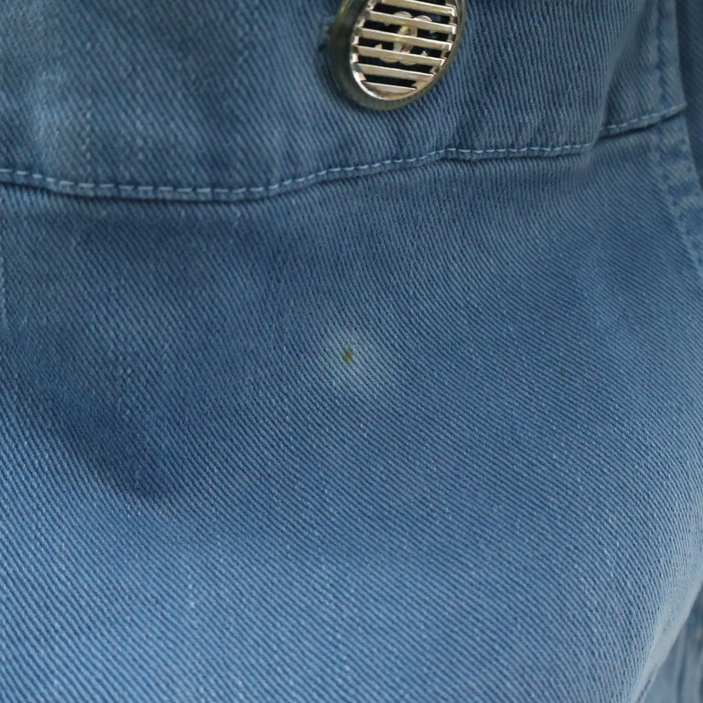 CHANEL Denim Material Coco Mark Button Zip Up Dre… - image 6