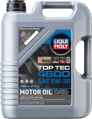 Liqui Moly Top Tec 4600 | Fully Synthetic SAE 5W-30 Motor Oil | 5 Liter |... 