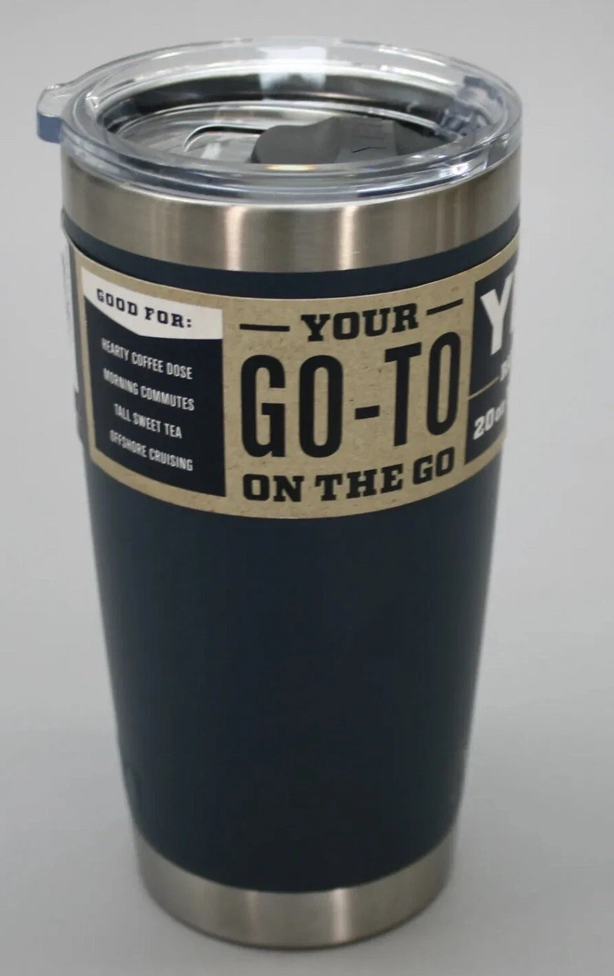 YETI Navy 20oz Stackable RAMBLER - Authentic - Mag Lid ️ Fast ️