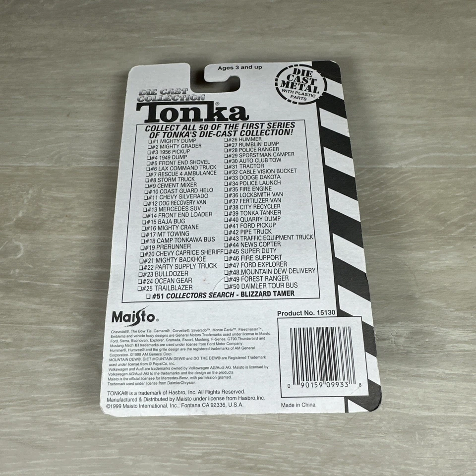 Tonka Daimler Tour Bus #50 Die Cast Metal Maisto Product No.15130 NIB - Image 3 of 4