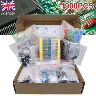 Electronic Component Kit Assortment Capacitors LEDs Transistors ...