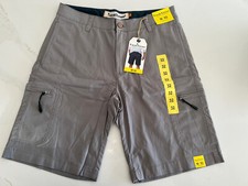  98 NWT Tailor Vintage Airotec Luxe Performance Stretch Fit Shorts Sz 32 Gray M