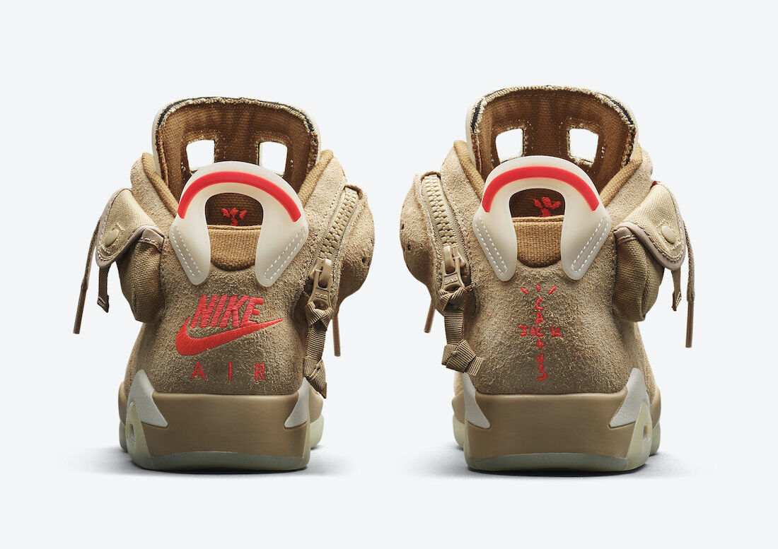 Nike Travis Scott x Air Jordan 6 Retro British Khaki DH0690-200 Fashion